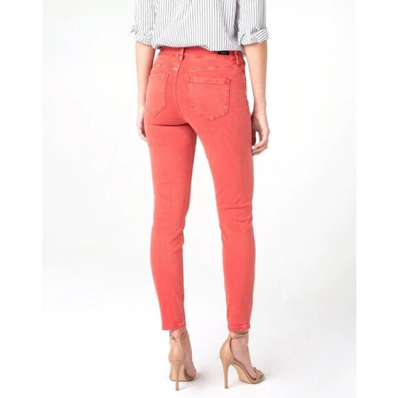EUC Women's LIVERPOOL Penny Ankle Skinny Jean in Mineral Red | Size 12/31 - Picture 2 of 11